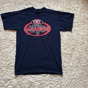 Vintage Montreal Canadiens Bulletin T-Shirt. Size L.